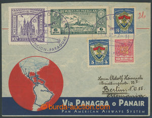 200215 - 1937 R+Let-dopis zaslaný do Evropy, s bohatou frankaturou m