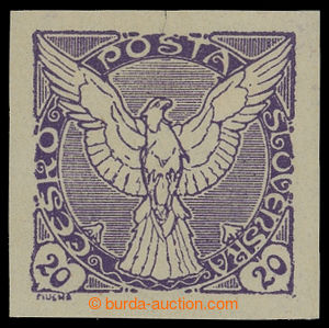 200231 - 1918 Pof.NV5N, unissued Falcon in Flight (issue) 20h violet;