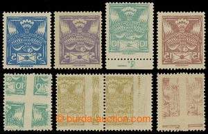 200379 -  Pof.143A-147A, comp. 7 pcs of stamp. and one pairs, 4x full