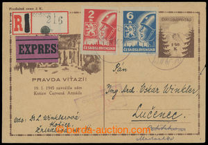 200410 - 1945 CDV73Pa, Košice-issue 1,50 Koruna light yellow paper, 