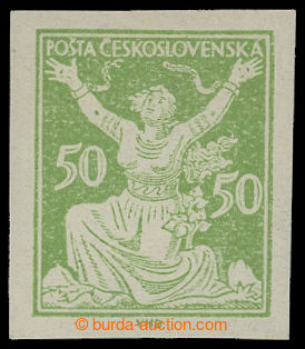 200494 -  Pof.156N, 50h green without perf; mint never hinged, very f