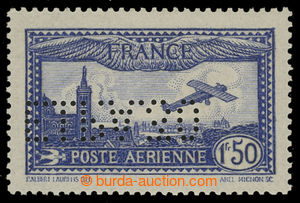 200502 - 1930 Mi.255, Airmail 1.50Fr with perfin E.I.P.A., superb pie