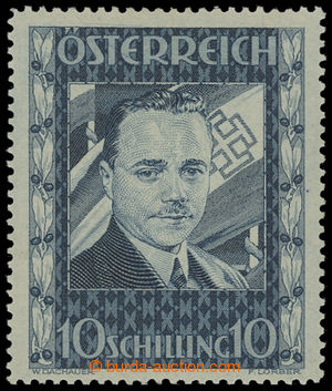 200522 - 1934 Mi.588, Dollfuß 10S fialově ultramarínová; neznatel