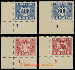 200638 - 1939 Sy.D5Xy, D7Xy, D11Xy a D12Xy, hodnoty 40h, 60h, 10Ks a 