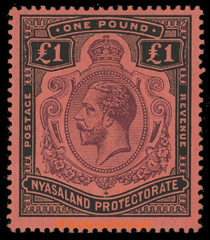 200723 - 1913-1921 SG.98f, George V. £1 purple / black/ red with