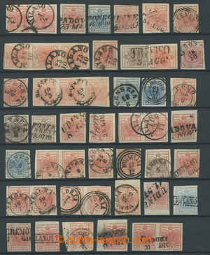 200823 - 1850 selection of 48 stamps with many less common postmarks,