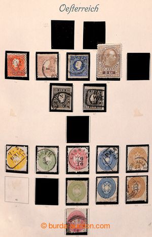 200828 - 1858-1950 [SBÍRKY]  rozpracovaná sbírka na listech v pér