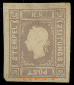 200846 - 1858 Ferch.17a, novinová FJ I. 1.05Kr šedo fialová (grau 