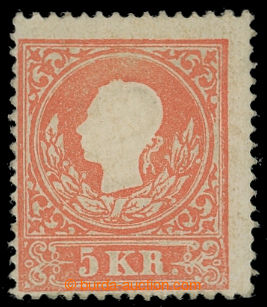 200849 - 1858 Ferch.13Ia, Franz Joseph I. 5 Kreuzer light red; nice m
