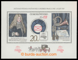 200860 - 1986 Pof.A2747C, miniature sheet 60 Years of F.I.P., partial