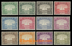 200878 - 1937 SG.1-12, Dhows ½A - 10Rs; complete set, cat. £