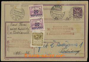 200890 - 1923 CPV5b/I, I. díl z poštovní příkazky OR 30h fialov