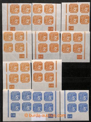 200982 - 1943 [COLLECTIONS]  Pof.NV10-18, Newspaper stamps (II), almo