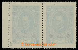 201181 -  Pof.172 ST, 125+25h blue, marginal horizontal pair with joi