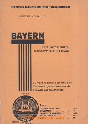 201246 - 1934 STARONĚMECKÉ STÁTY / BAYERN - GROSSES HANDBUCH DER F