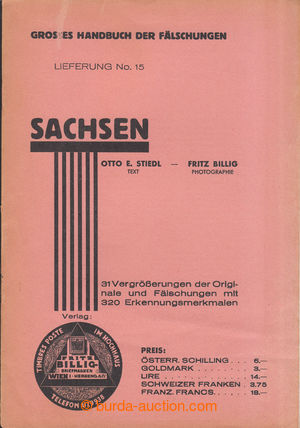 201249 - 1935 STARONĚMECKÉ STÁTY / SACHSEN - GROSSES HANDBUCH DER 