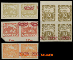 201257 -  PLATE PROOF added-print C in red color on stmp Hradčany in