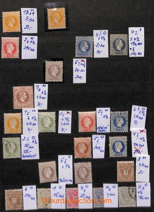 201312 - 1866-1918 [SBÍRKY]  LEVANTE / partie známek na 3 kartách 