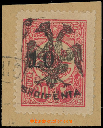201426 - 1913 Mi.16, Turkish Toughra of Mohamed V. 20Pa red, with ove