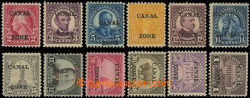 201435 - 1925-1928 AMERICKÁ SPRÁVA - Sc.84-95, 2C-1$ s přetisky CA