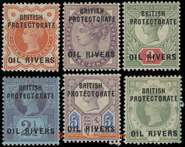 201466 - 1892 SG.1-6, Brit. Victoria 1/2-1Sh with overprint BRITISH P