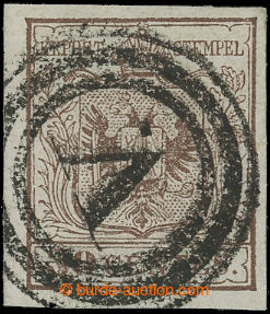 201481 - 1850 Ferch.4I, Znak 30C hnědá, prvotisk, s němým razítk