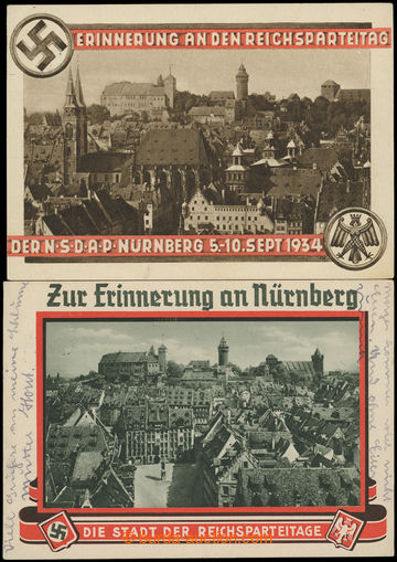 201486 - 1934-1935 2x Reichsparteitag Nürnberg - To Erinnerung..., a