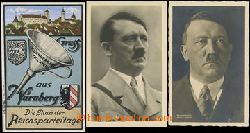 201490 - 1935-1941 A. Hitler. - 2 portrait card, 1x franked with. stm