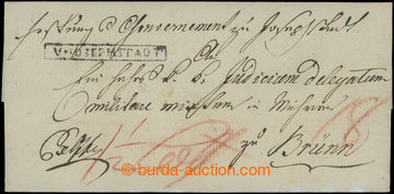 201520 - 1819 CZECH LANDS / letter with framed pmk V.IOSEFSTADT (Jose