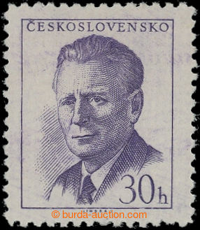 201549 - 1959 Pof.1091X, printing error Novotný 30h violet, 1. issue