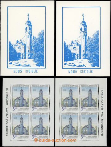 201640 - 1992 unofficial stamp booklets Modrý kostolík always with 