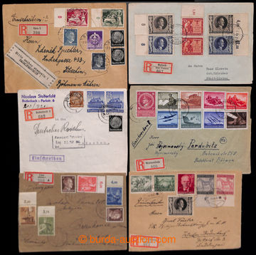201644 - 1921-1944 zajímavá sestava 17 dopisů, 6x dobírka, vybran