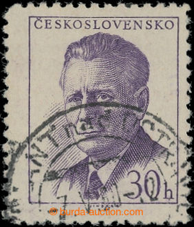 201657 - 1959 Pof.1091X, printing error Novotný 30h violet, 1. issue