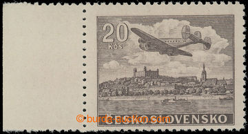 201671 - 1946 Pof.L22N, NEVYDANÁ Letecké motivy 20Kčs hnědá, kra