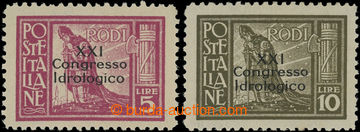 201719 - 1930 RHODES  Sass.19, 20, Congresso Idrologico 5L and 10L; h