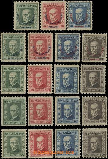 201749 - 1925 Pof.176-179, 180-182, 183-186, Jubilejní, 3 série, n