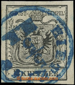 201848 - 1850 Ferch.2M III, Coat of arms 2 Kreuzer black, machine mad