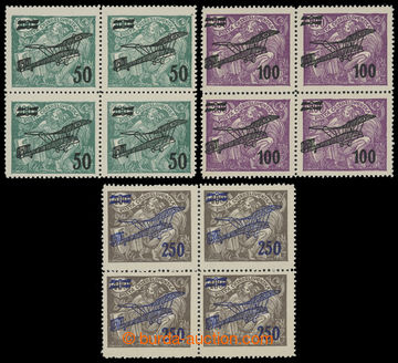 201991 -  Pof.L4-L6, II. provisional air mail stmp., complete set in 