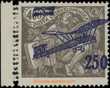 201999 -  Pof.L6 production flaw, II. provisional air mail stmp., val