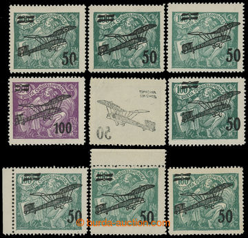 202002 -  Pof.L4, L5 DV+VV, II. provisional air mail stmp., comp. 9 p