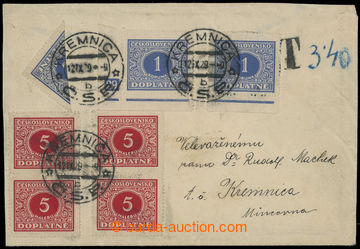202095 - 1929 DEFINITIVNÍ ISSUE  unpaid heavier letter letter in the