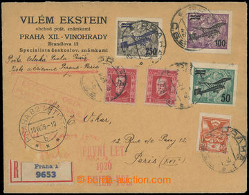 202175 - 1926 1. let PRAHA - PAŘÍŽ, R+Let-dopis odeslaný do Franc