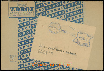 202222 - 1943 advertising print pay machine - MODRÝ (!) meter stmp M