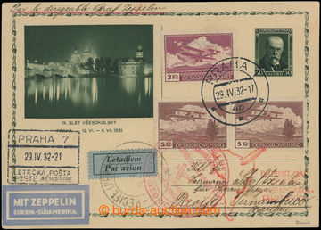 202256 - 1932 ZEPPELIN / 4.SÜDAMERIKA FAHRT 1932  Let-obrazová dopi