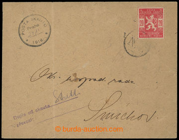 202311 - 1918 letter sent to District hospodářskou TESTER on/for Sm