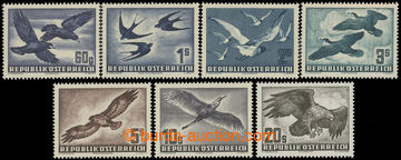 202316 - 1950-1953 Mi.984-987, 955-956, 968, air-mails, Birds, comple