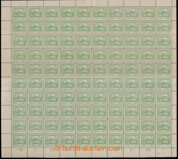 202363 -  COUNTER SHEET / Pof.3D, 5h light green with line perforatio