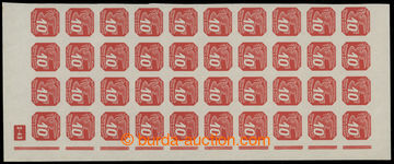202366 - 1943 Pof.NV14, 10h červená (II. vydání), pravý svislý 