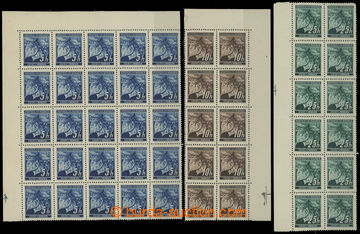 202373 - 1939 Pof.20 RK, Linden Leaves 5h blue, L upper corner blk-of