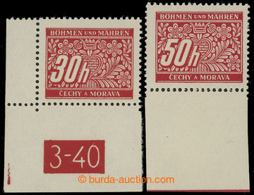 202375 -  Pof.DL4, 30h red, L the bottom corner piece with plate numb
